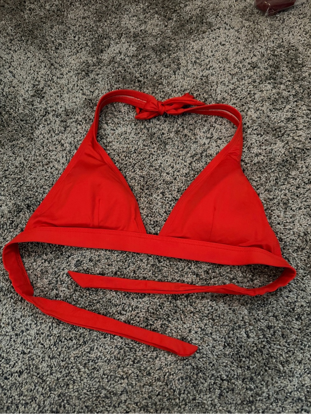 Patagonia Red Triangle Tie Bikini Top